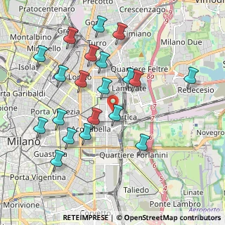 Mappa Via Pellegrino Strobel, 20133 Milano MI, Italia (2.043)