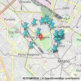 Mappa Viale Adam Mickiewicz, 20121 Milano MI, Italia (0.8655)