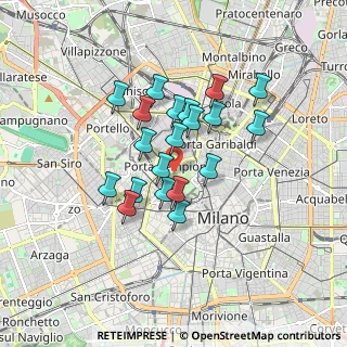 Mappa Viale Adam Mickiewicz, 20121 Milano MI, Italia (1.3585)