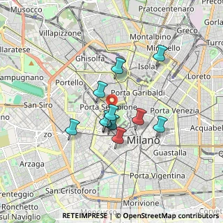 Mappa Viale Adam Mickiewicz, 20121 Milano MI, Italia (1.29636)