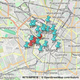 Mappa Viale Adam Mickiewicz, 20121 Milano MI, Italia (1.2315)