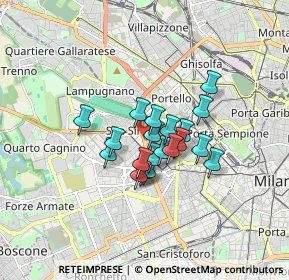 Mappa Via Lorenzo Ghiberti, 20149 Milano MI, Italia (1.1055)