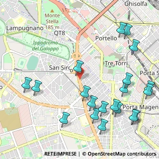 Mappa Viale Murillo, 20149 Milano MI, Italia (1.3625)