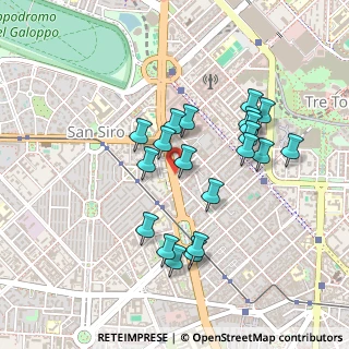 Mappa Viale Murillo, 20149 Milano MI, Italia (0.417)