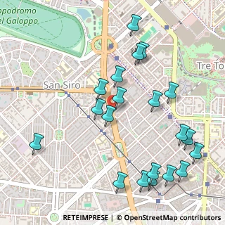 Mappa Viale Murillo, 20149 Milano MI, Italia (0.587)
