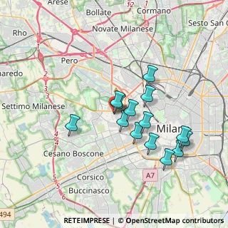 Mappa Via Isaac Newton, 20148 Milano MI, Italia (3.16857)