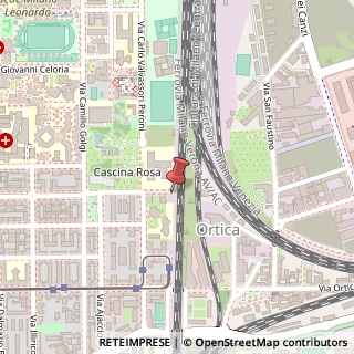 Mappa Via Augusto Vanzetti,  20, 20133 Milano, Milano (Lombardia)