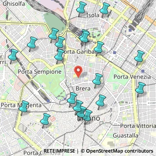 Mappa Via dei Chiostri, 20121 Milano MI, Italia (1.2585)