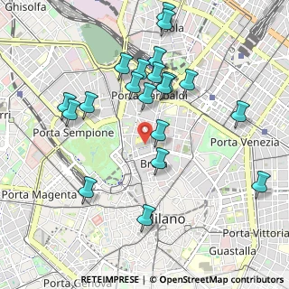 Mappa Via dei Chiostri, 20121 Milano MI, Italia (1.0195)