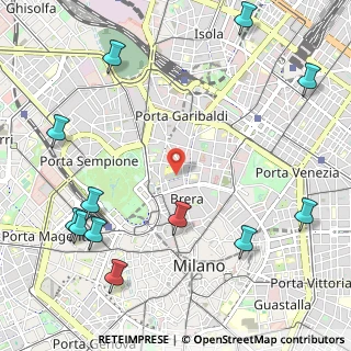 Mappa Via dei Chiostri, 20121 Milano MI, Italia (1.47583)