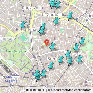 Mappa Via dei Chiostri, 20121 Milano MI, Italia (0.636)