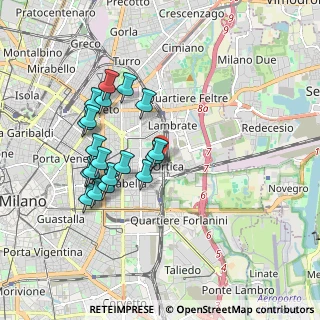 Mappa Via Augusto Vanzetti, 20133 Milano MI, Italia (1.73158)