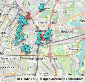 Mappa Via Gualdo Priorato, 20134 Milano MI, Italia (1.869)