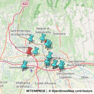 Mappa Strada Dei Monti, 37124 Verona VR, Italia (7.14125)
