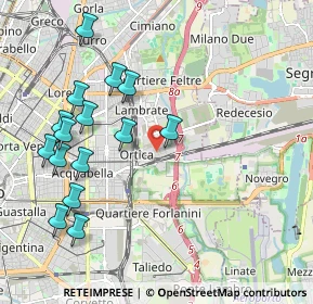 Mappa Via Silvio Zambaldi, 20134 Milano MI, Italia (2.22533)