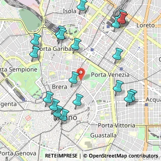 Mappa Piazza Camillo Benso Conte di Cavour, 20121 Milano MI, Italia (1.2725)