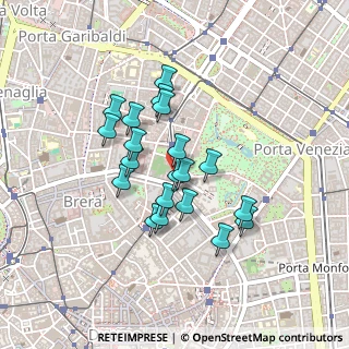 Mappa Piazza Camillo Benso Conte di Cavour, 20121 Milano MI, Italia (0.348)