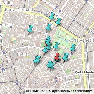 Mappa Piazza Camillo Benso Conte di Cavour, 20121 Milano MI, Italia (0.3905)