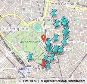Mappa Viale Gadio, 20121 Milano MI, Italia (0.442)