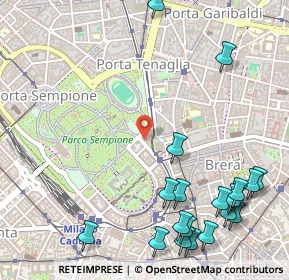 Mappa Viale Gadio, 20121 Milano MI, Italia (0.729)