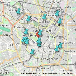 Mappa Viale Gadio, 20121 Milano MI, Italia (1.97667)