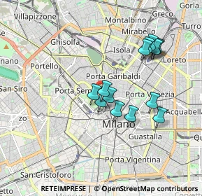 Mappa Viale Gadio, 20121 Milano MI, Italia (1.62286)