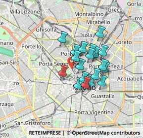 Mappa Viale Gadio, 20121 Milano MI, Italia (1.226)