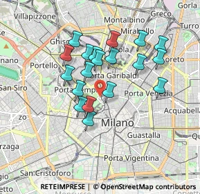 Mappa Viale Gadio, 20121 Milano MI, Italia (1.50474)