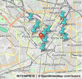 Mappa Viale Gadio, 20121 Milano MI, Italia (1.44)