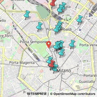 Mappa Viale Gadio, 20121 Milano MI, Italia (1.007)