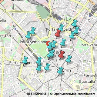 Mappa Viale Gadio, 20121 Milano MI, Italia (0.864)