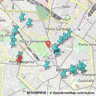Mappa Viale Gadio, 20121 Milano MI, Italia (1.271)