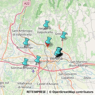Mappa Via Sottomonte, 37124 Verona VR, Italia (5.625)