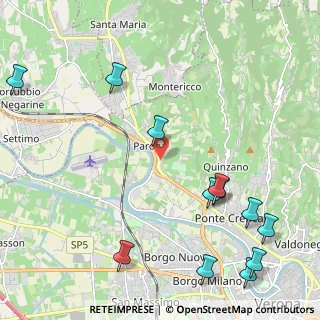Mappa Via Sottomonte, 37124 Verona VR, Italia (2.83583)