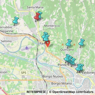 Mappa Via Sottomonte, 37124 Verona VR, Italia (2.42167)