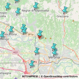 Mappa Via Sottomonte, 37124 Verona VR, Italia (5.85357)