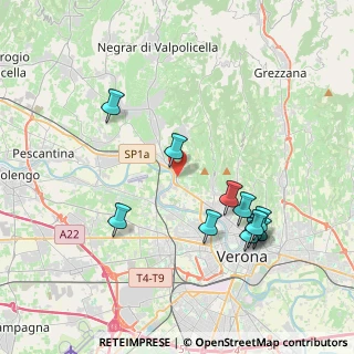 Mappa Via Sottomonte, 37124 Verona VR, Italia (4.01909)