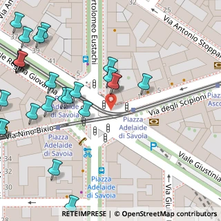 Mappa Piazza Maria Adelaide di Savoia, 20129 Milano MI, Italia (0.07308)
