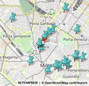 Mappa Piazza San Marco, 20121 Milano MI, Italia (1.1485)