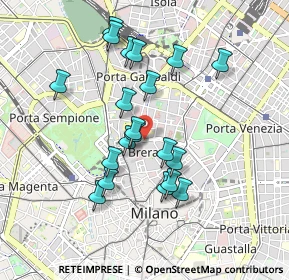 Mappa Piazza San Marco, 20121 Milano MI, Italia (0.8245)