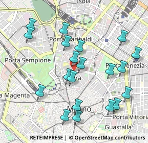 Mappa Piazza San Marco, 20121 Milano MI, Italia (1.0425)