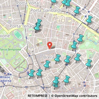 Mappa Piazza San Marco, 20121 Milano MI, Italia (0.7115)