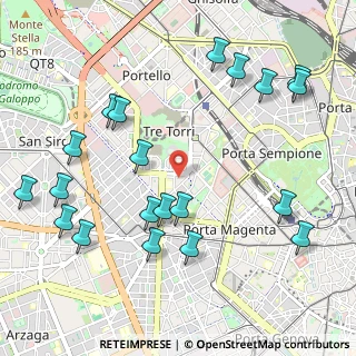 Mappa Viale Belisario, 20145 Milano MI, Italia (1.2445)