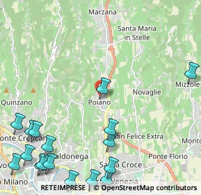 Mappa Via Poiano, 37142 Poiano VR, Italia (3.21765)