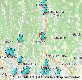 Mappa Via Poiano, 37142 Poiano VR, Italia (3.20059)