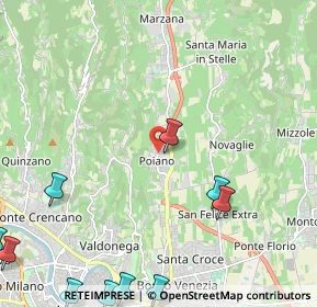 Mappa Via Poiano, 37142 Poiano VR, Italia (3.46364)