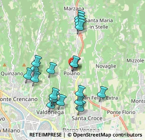 Mappa Via Poiano, 37142 Poiano VR, Italia (1.966)