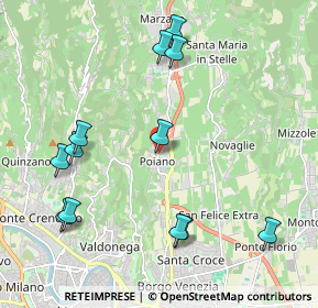 Mappa Via Poiano, 37142 Poiano VR, Italia (2.33167)