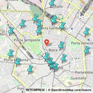 Mappa Via Delio Tessa, 20121 Milano MI, Italia (1.259)