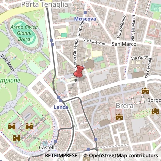 Mappa Corso Giuseppe Garibaldi, 17, 20121 Milano, Milano (Lombardia)